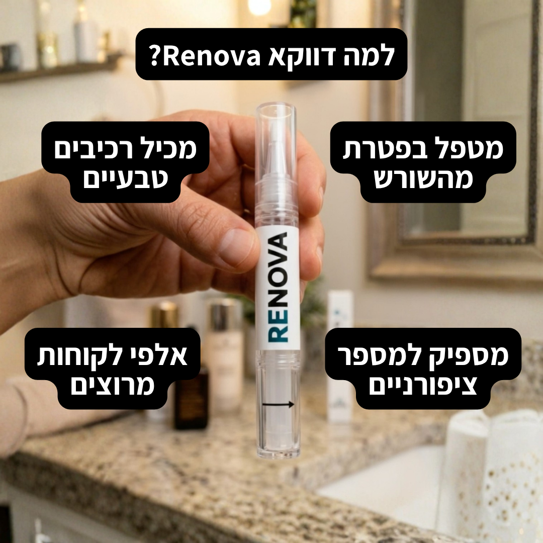 מוצר משלים - עט טיפולי נגד הפטרת Renova